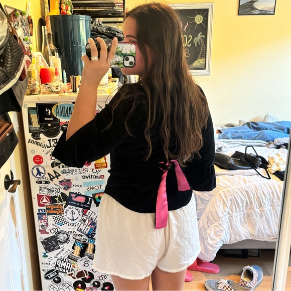 Betsey Johnson Intimates Velvet Top - Picture 6 of 7